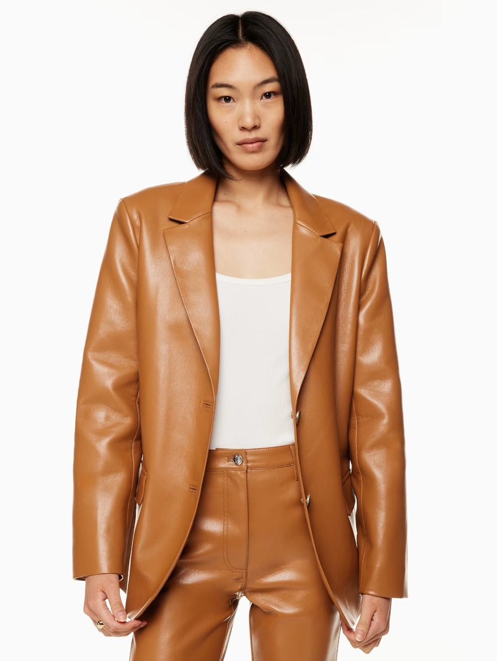 Aritzia Wilfred Memories Blazer in Rich Chestnut